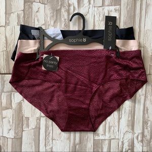 Sophie B Invisible Edge Hipsters 3 Pack